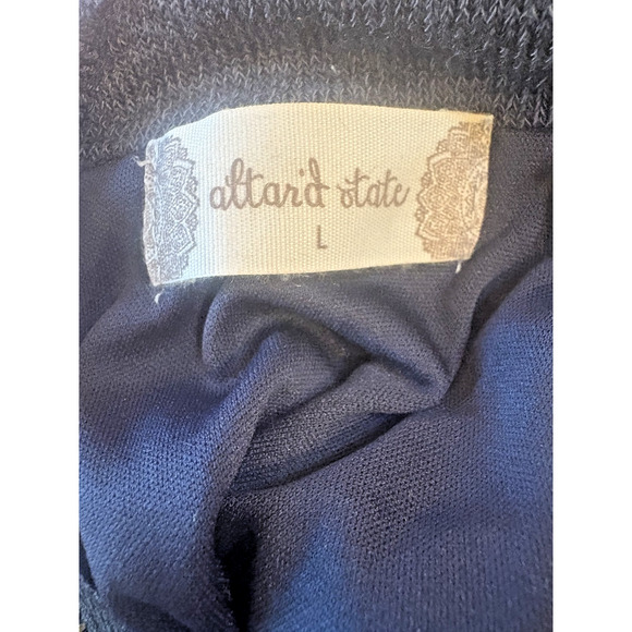 Altard State Fit and Flare Knit Sweater Dress Women Size Large Short Sleeves - Picture 3 of 4